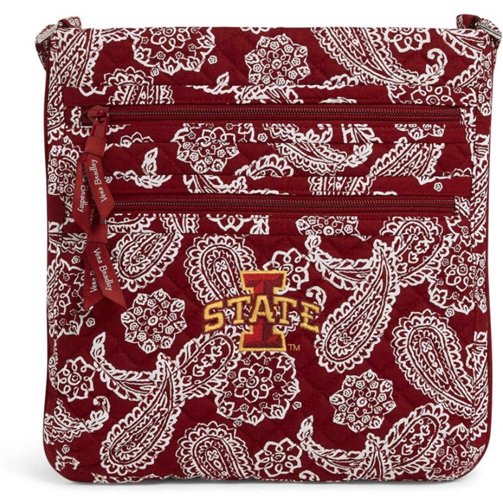 Vera Bradley Iowa State Triple Zip Hipster Purse